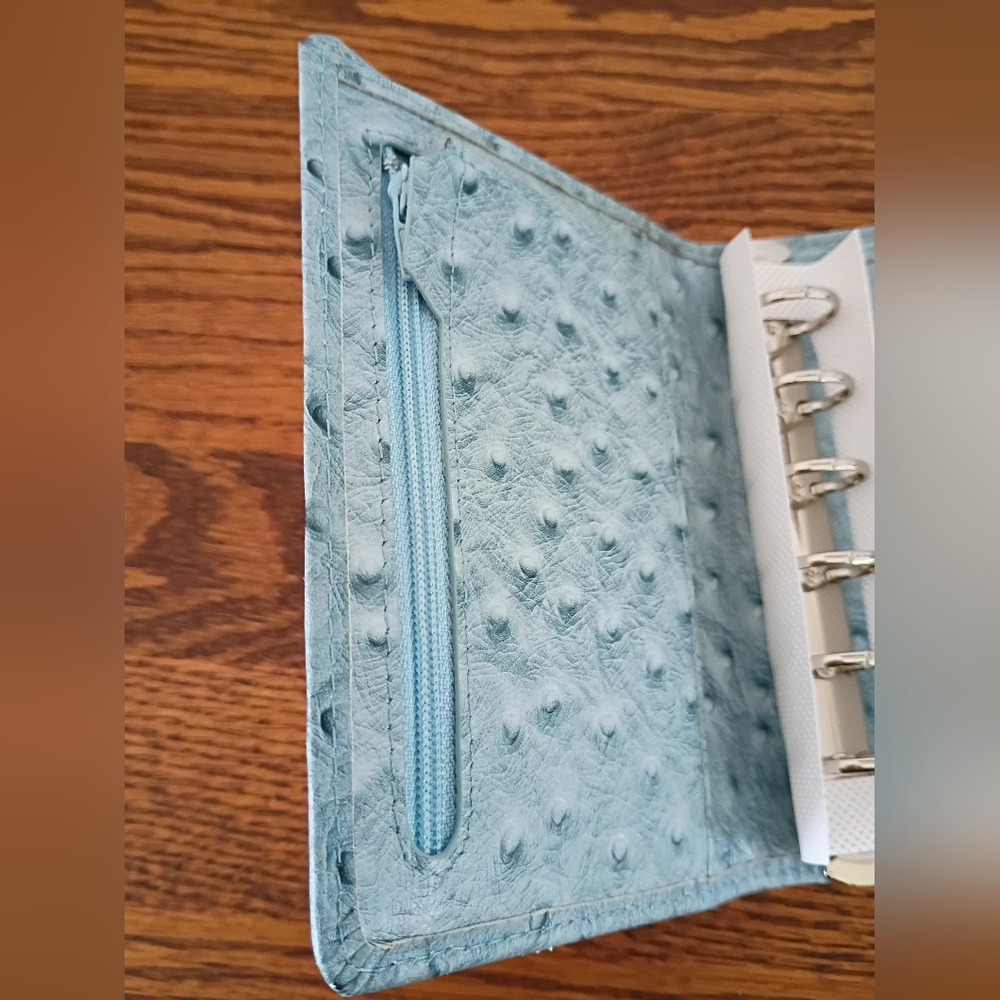 Smartfee Leather 6 Ring Wallet Binder Cash Budget Friendly - Picture 5 of 14